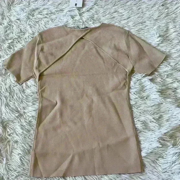 Endless Rose Women’s Back Cut-out Detail Knit Top in beige size XS - Picture 11 of 11